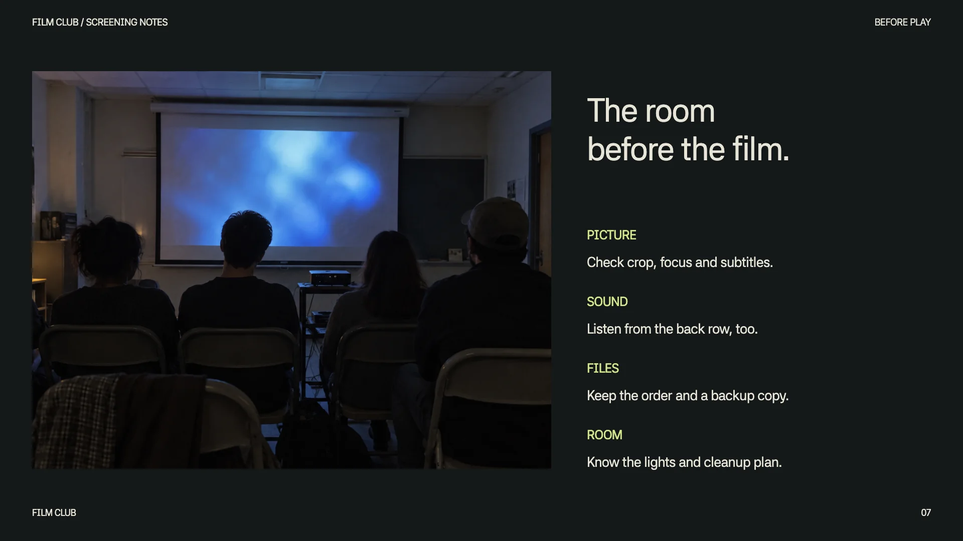 Film Club slide 7